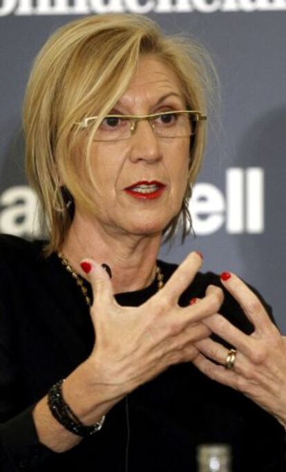 La portavoz de UPyD, Rosa Díez.