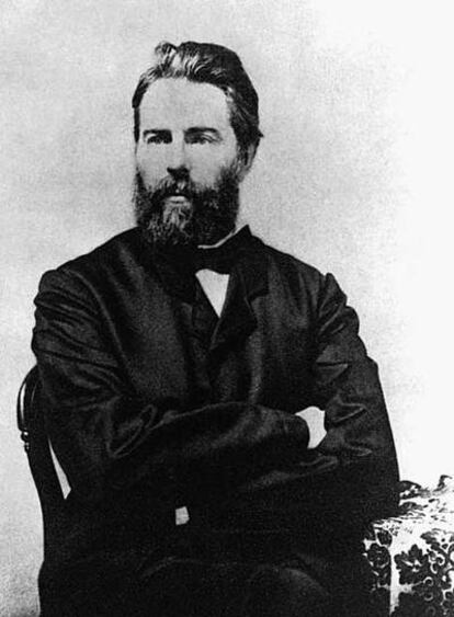 Retrato de Herman Melville en 1880.