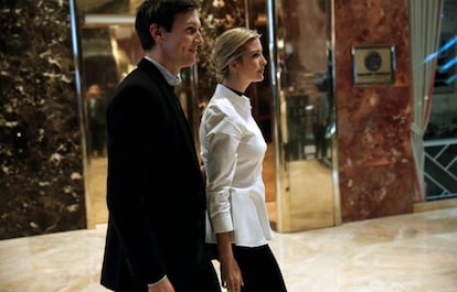 Ivanka Trump y su marido Jared Kushner, en la Torre Trump de Nieva York el pasado mes de noviembre.