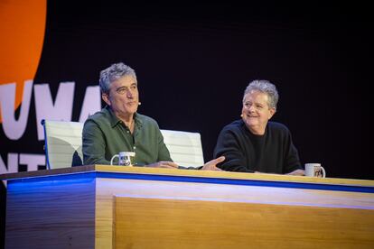 Guillermo Fesser y Juan Luis Cano, en un momento de 'Gomaespuma, el reencuentro'.