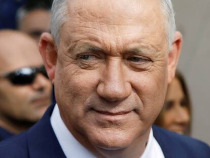 Benny Gantz en Rosh Ha'ayin (Israel), el pasado 2 de marzo.