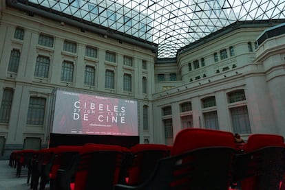 Cibeles de Cine, bajo la cúpula de cristal del palacio de Cibeles. Foto cedida.