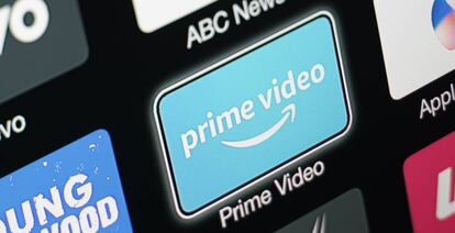 Logo de Prime Video, el servicio de contenidos en 'streaming' de Amazon, en una pantalla.