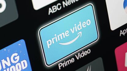 Logo de Prime Video, el servicio de contenidos en 'streaming' de Amazon, en una pantalla.