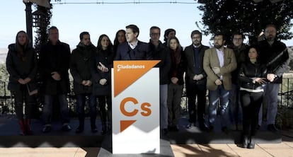 La ejecutiva de Ciudadanos, reunida el pasado enero en Toledo.