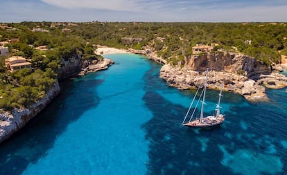 La cala mallorquina de Es Llombards, en Santanyí.