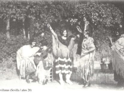La fotografía <i>Bailando sevillanas</i><b><i> (Sevilla, años veinte).</b></i>