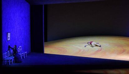 Una escena de la &oacute;pera Werther en el Liceo de Barcelona.