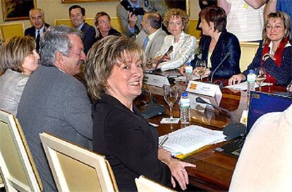 La ministra María Jesús Sansegundo, durante la presentación del proyecto del Gobierno para la reforma educativa.