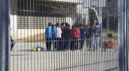 Imagen del patio del colegio de l&rsquo;Ametlla del Vall&egrave;s.