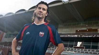 Solari, antes de la sesión preparatoria de ayer del Atlante.