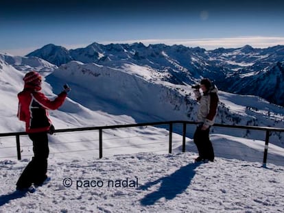 Esquiando (sin famosos) en Baqueira