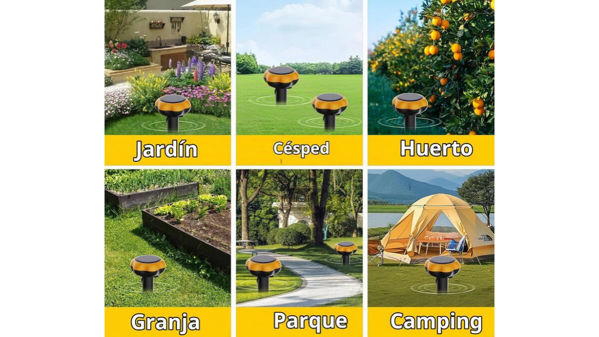 Se pueden instalar en jardines, huertos o parques.
