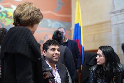 Racero durante la sesión de debate sobre el Plan Nacional Desarrollo.