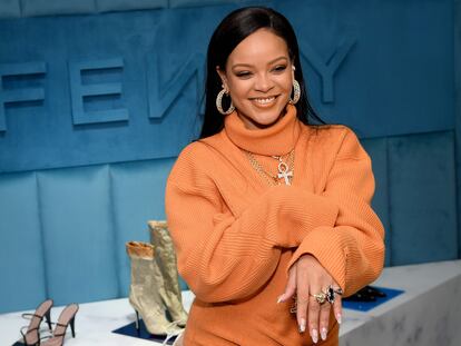 Rihanna, el 8 de febrero de 2020 en la celebración de la llegada de su firma Fenty a los almacenes Bergdorf Goodman de Nueva York.