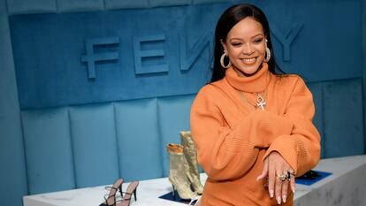 Rihanna, el 8 de febrero de 2020 en la celebración de la llegada de su firma Fenty a los almacenes Bergdorf Goodman de Nueva York.