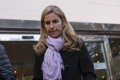 Arantxa Sánchez Vicario, en el velatorio de su padre en 2016.