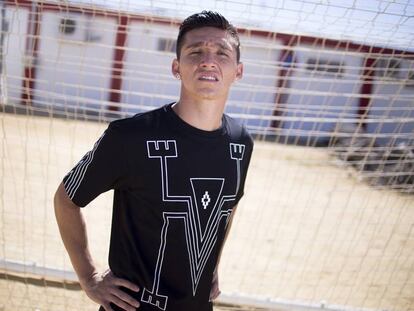 Kranevitter posa en la ciudad deportiva del Sevilla. 