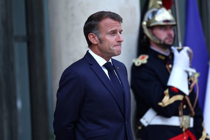 El presidente francés, Emmanuel Macron, en el Palacio del Elíseo.
