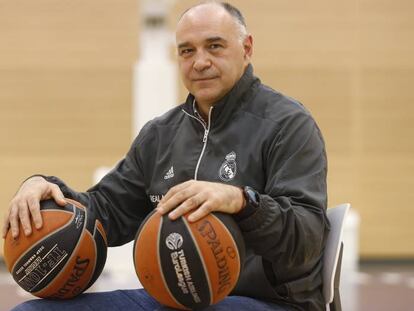 Pablo Laso, en el pabellón de entrenamiento del equipo en la ciudad deportiva de Valdebebas.