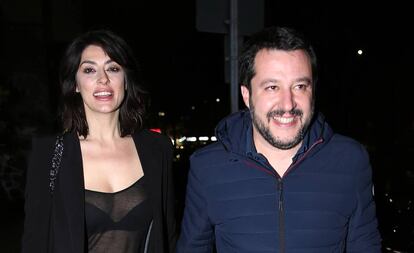 Elisa Isoardi y Matteo Salvini, el pasado marzo.