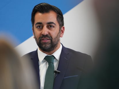 El ministro principal de Escocia, Humza Yousaf, el 28 de febrero en Edimburgo.