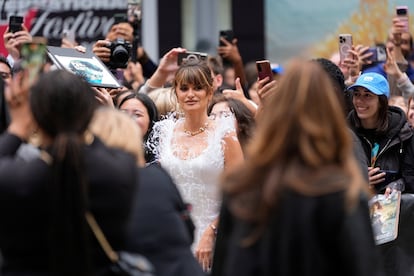 Penélope Cruz, en la alfombra roja de Toronto en la gala de 'La bola negra'.Mark Blinch (REUTERS)