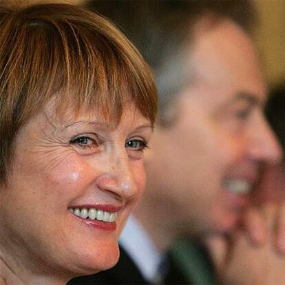 Tessa Jowell, junto a Tony Blair el pasado lunes en Downing Street.