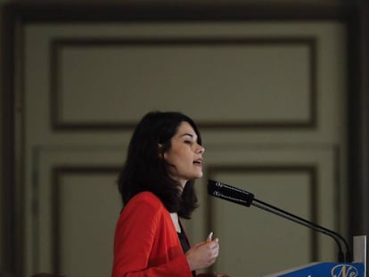 Isabel Serra, candidata por Unidas Podemos-Izquierda Unida-Madrid en Pie a la Comunidad de Madrid.