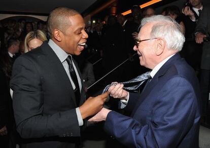 Jay-Z y su gran amigo Warren Buffett.