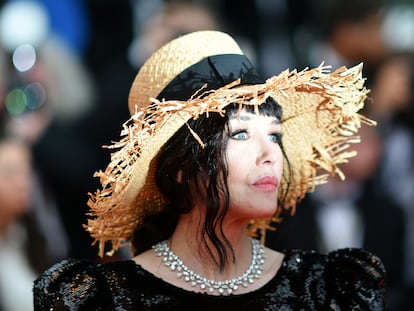 Isabelle Adjani en la alfombra roja del Festival de Cannes en 2019.