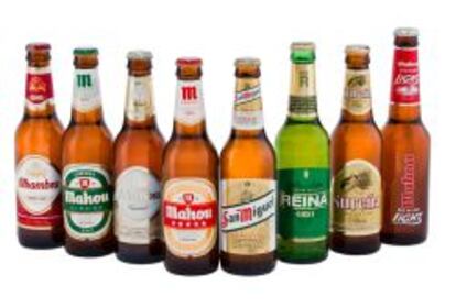 La gama de cervezas de la compañía.