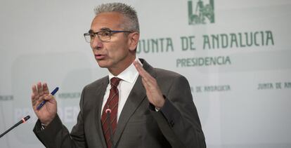 El portavoz del Ejecutivo andaluz, Miguel Ángel Vázquez.