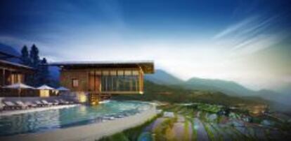 El futuro Six Senses Bhutan, que se abrir&aacute; en 2015, contar&aacute; con 82 suites distribuidas en cinco caba&ntilde;as.