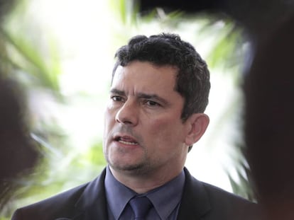 O ministro da Justiça Sergio Moro, ex-juiz da Lava Jato. 