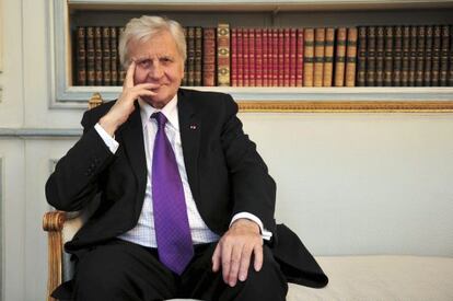 Jean-Claude Trichet, en su oficina en el Banco de Francia.