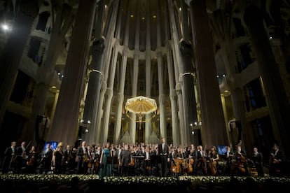 El temple de la Sagrada Família, escenari d'un concert de l'OBC.