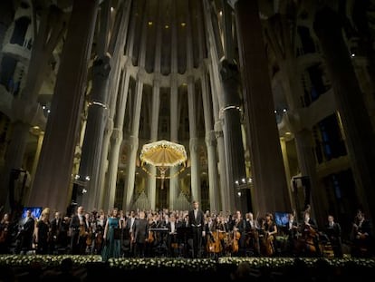 El temple de la Sagrada Família, escenari d'un concert de l'OBC.