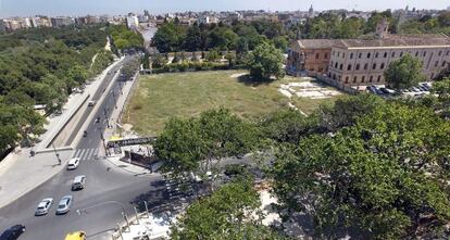 Panorámica del solar de Jesuitas en Valencia.