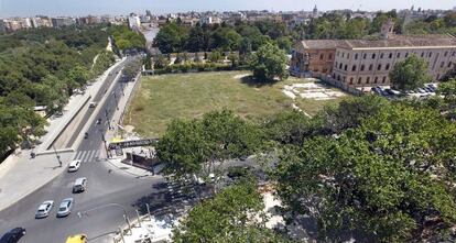 Panor&aacute;mica del solar de Jesuitas en Valencia. 