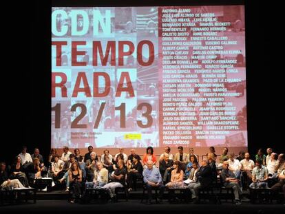 Presentación de la nueva temporada del CDN, ayer en Madrid.