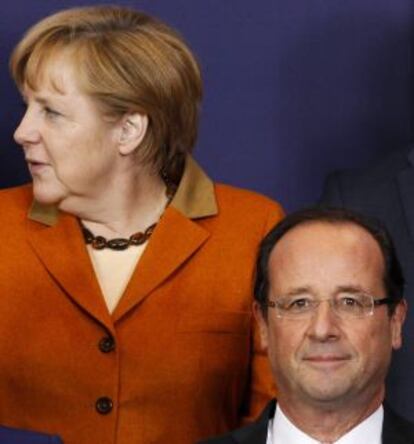 Angela Merkel y François Hollande, en la última cumbre europea.