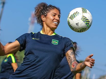 Cristiane, maior artilheira da história dos Jogos Olímpicos.