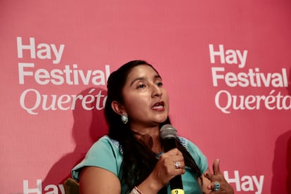 Janet Martínez durante el HAY FESTIVAL Querétaro 2025, el 6 de septiembre.