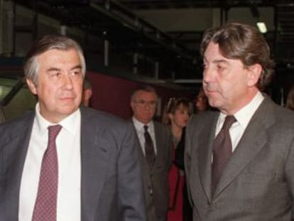 Alberto Alcoer y Alberto Cortina, en una imagen de 2001.