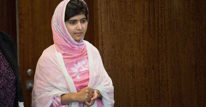 Malala, en la sede de Naciones Unidas.