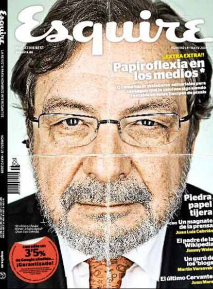 Portada de la revista 'Esquire' dedicada a Juan Luis Cebrián