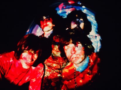 Pink Floyd, en 1967: detrás, Syd Barrett y Nick Mason; delante, Roger Waters y Rick Wright.