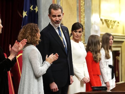 La solemne apertura de la XIV legislatura en el Congreso de los Diputados, en imágenes