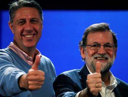 Xavier García Albiol y Mariano Rajoy, en una imagen de archivo.